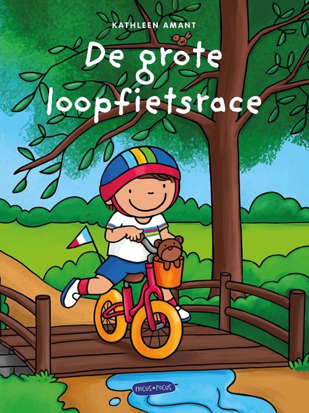 De grote loopfietsrace – Kathleen Amant – boek cover