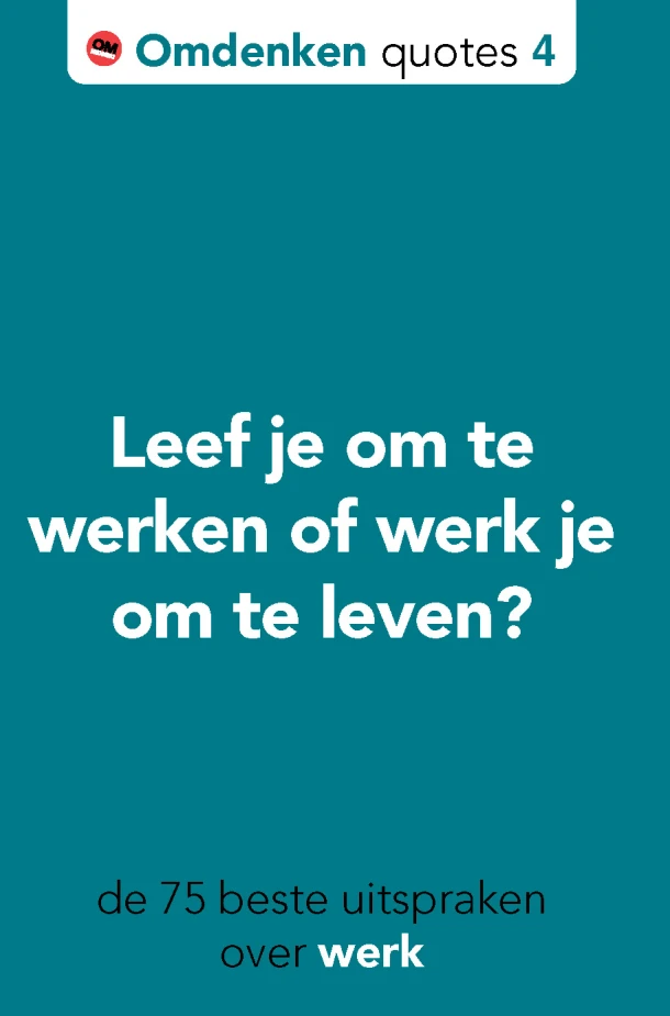 De 75 beste uitspraken over omdenken op het werk – Berthold Gunster – boek cover