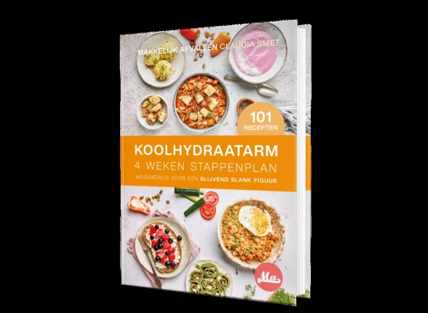 Koolhydraatarm 4 weken stappenplan – Claudia Smet – boek cover