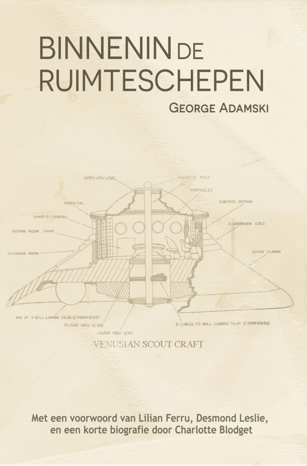 Binnenin de ruimteschepen – George Adamski – boek cover