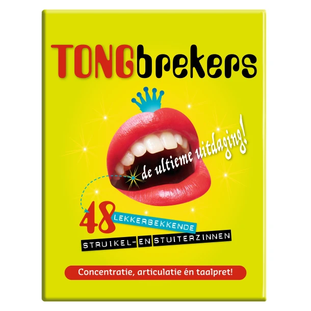 Tongbrekers: 48 lekkerbekkende struikel- en stuiterzinnen – Annemariet van Beers – boek cover