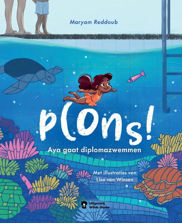 Plons! Aya gaat diplomazwemmen – Maryam Reddoub – boek cover