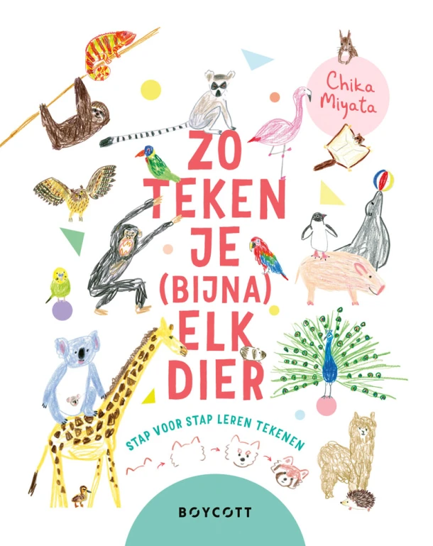 Zo teken je (bijna) elk dier – Chika Miyata – boek cover