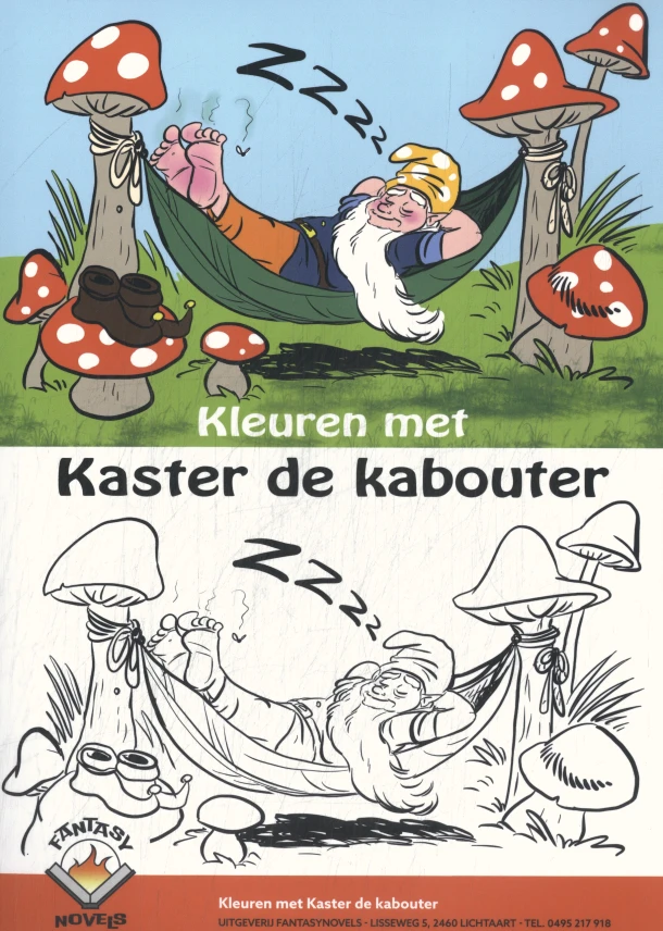 Kleuren met Kaster de kabouter – Sylvia Tops – boek cover