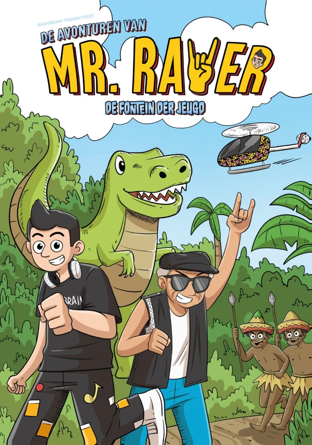 De avonturen van Mr Raver – Bassbrain – boek cover