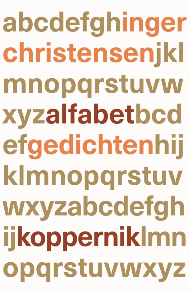 alfabet – Inger Christensen – boek cover