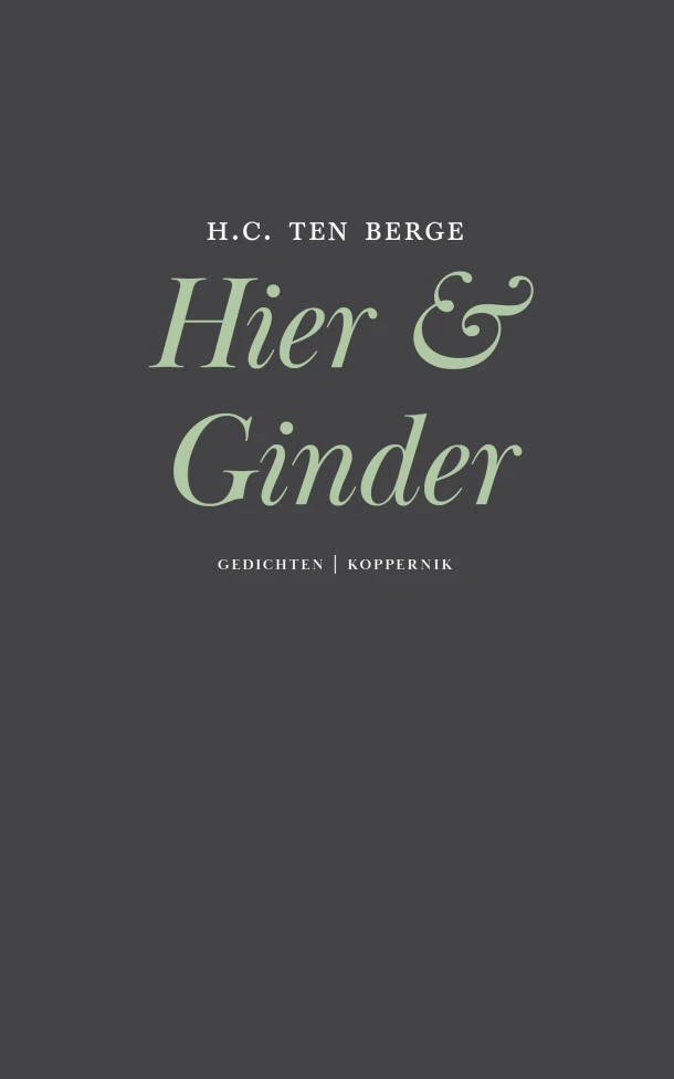 Hier & Ginder – H.C. ten Berge – boek cover