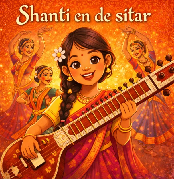 Shanti en de sitar – Iris Terpstra – boek cover