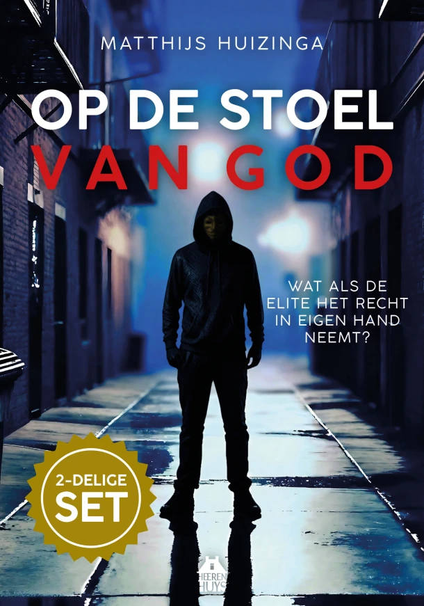 Op de stoel van God & Door wraak gegijzeld (set) – Matthijs Huizinga – boek cover