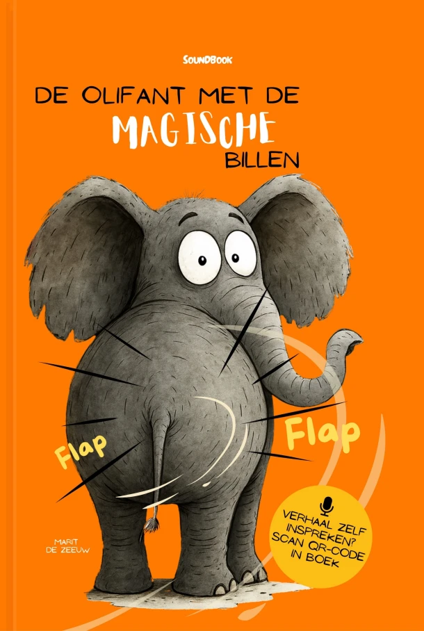 De olifant met de magische billen – Marit de Zeeuw – boek cover