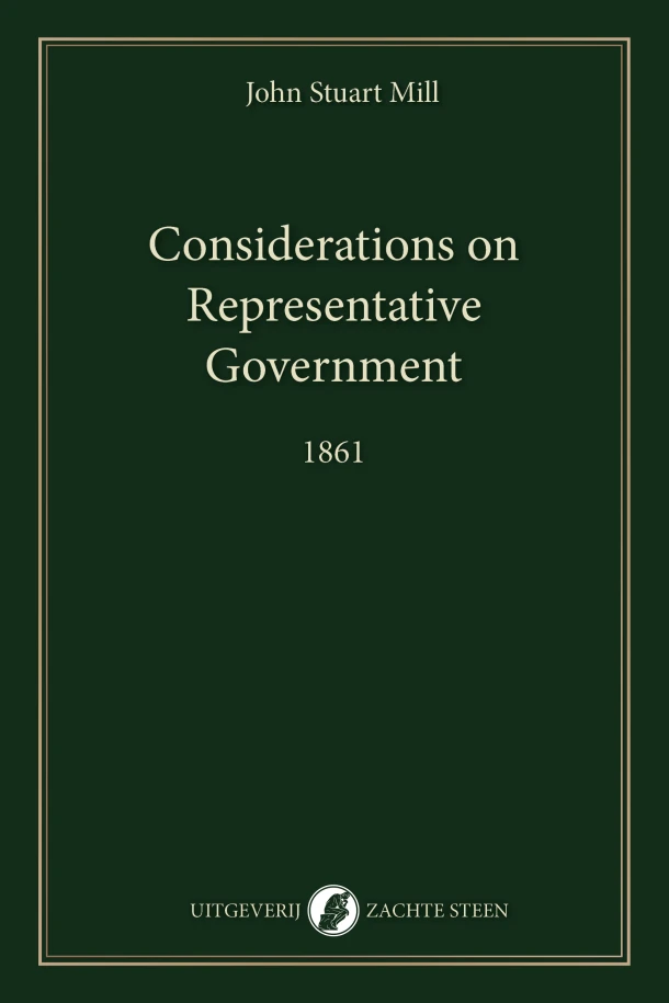 Considerations on Representative Government – John Stuart Mill – boek cover