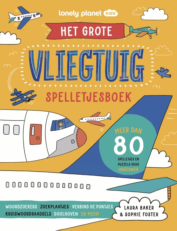 Het grote vliegtuig spelletjesboek – Laura Baker – boek cover