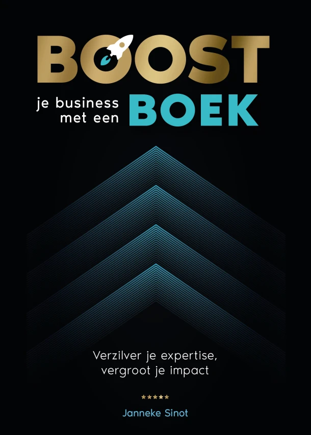 Boost je business met een boek – Janneke Sinot – boek cover