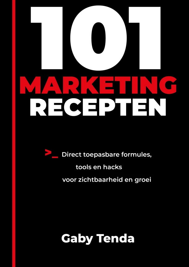 101 Marketingrecepten – Gaby Tenda – boek cover