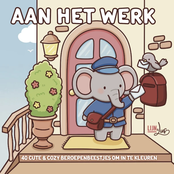 Aan het werk – Lijn & Lus – boek cover