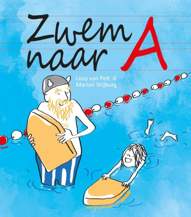 Zwem naar A – Lizzy van Pelt – boek cover