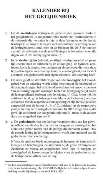 Kalender bij het getijdenboek – boek cover