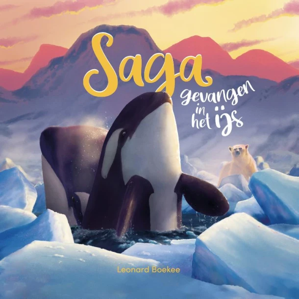 Saga, gevangen in het ijs – Leonard Boekee – boek cover