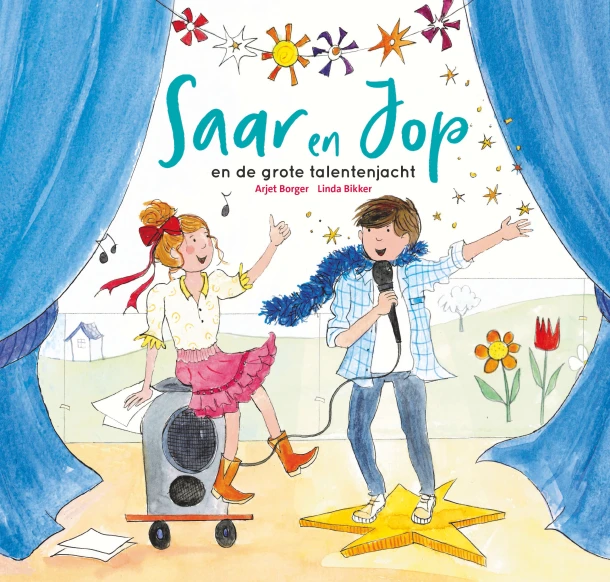 Saar en Jop en de grote talentenjacht – Arjet Borger – boek cover