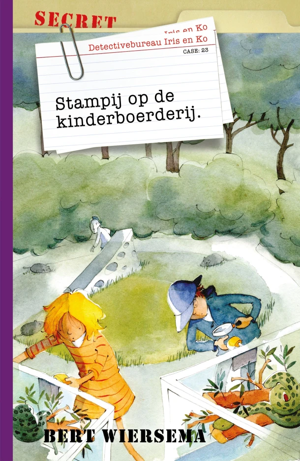 Stampij op de kinderboerderij – Bert Wiersema – boek cover