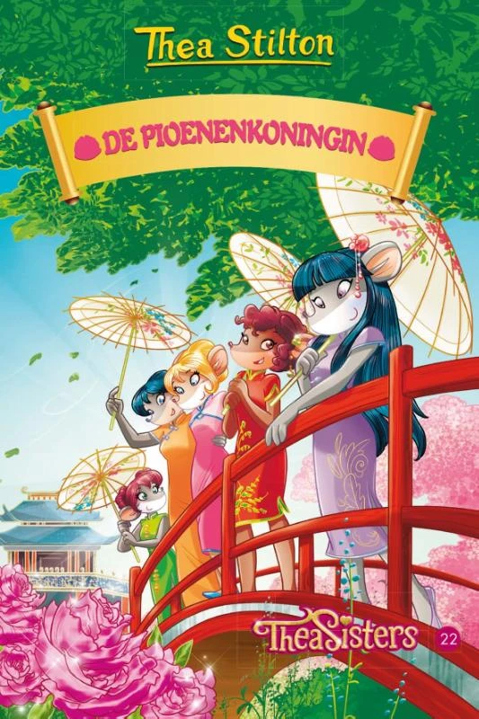 De Pioenenkoningin – Thea Stilton – boek cover