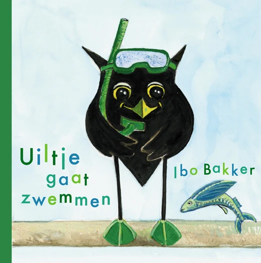 Uiltje gaat zwemmen – Ibo Bakker – boek cover