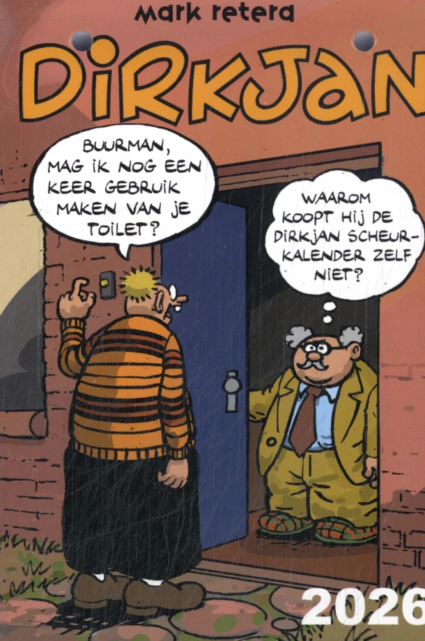 Dirkjan scheurkalender 2026 – boek cover