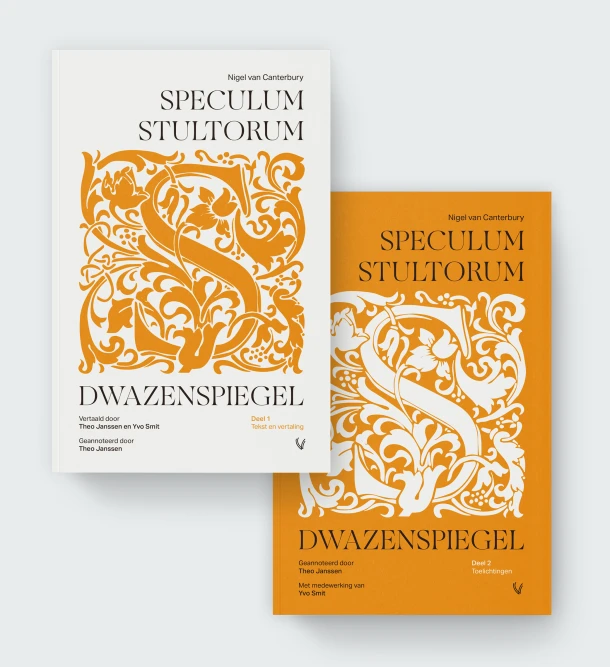 Speculum stultorum: Dwazenspiegel Deel 1 en 2 (set) – Nigel van Canterbury – boek cover