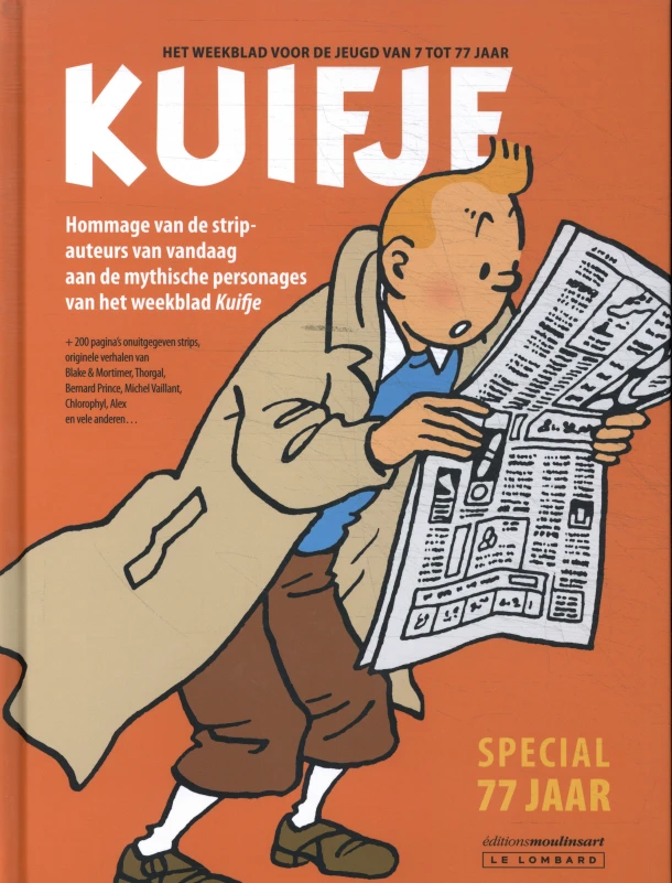 Kuifje Hommage-album (special 77 jaar) – boek cover