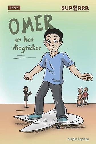 Omer en het vliegticket – Mirjam Eppinga – boek cover