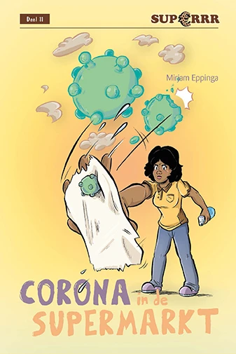 Corona in de supermarkt – Mirjam Eppinga – boek cover