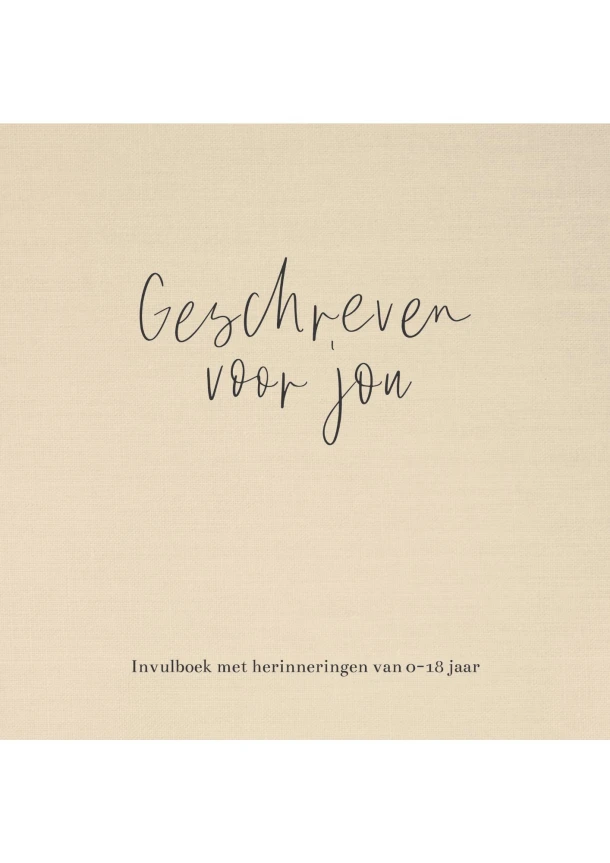 Geschreven voor jou