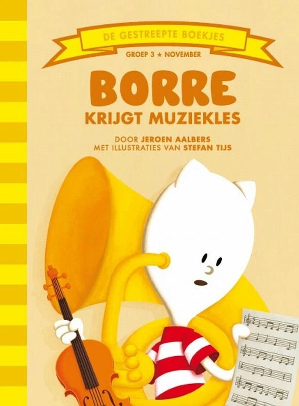 Borre krijgt muziekles – J. Aalbers – boek cover