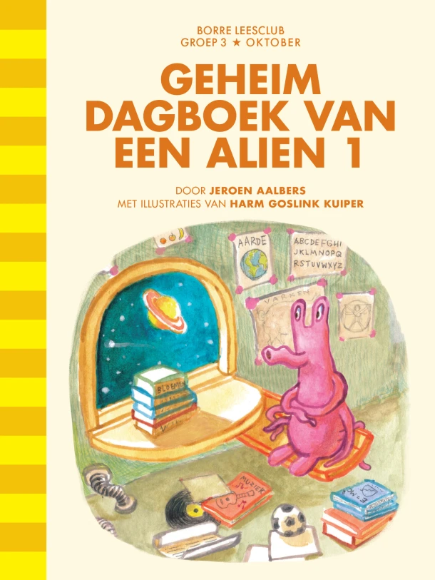 Geheim dagboek van een alien 1 – Jeroen Aalbers – boek cover