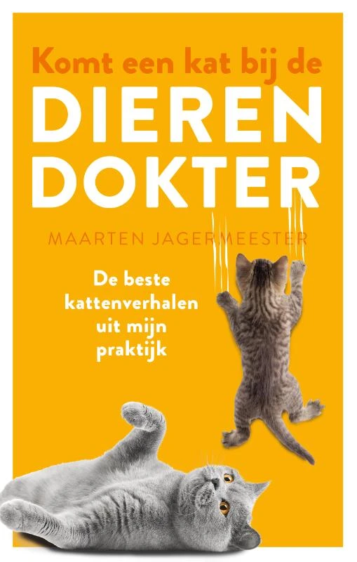 Komt een kat bij de dierendokter – Maarten Jagermeester – boek cover