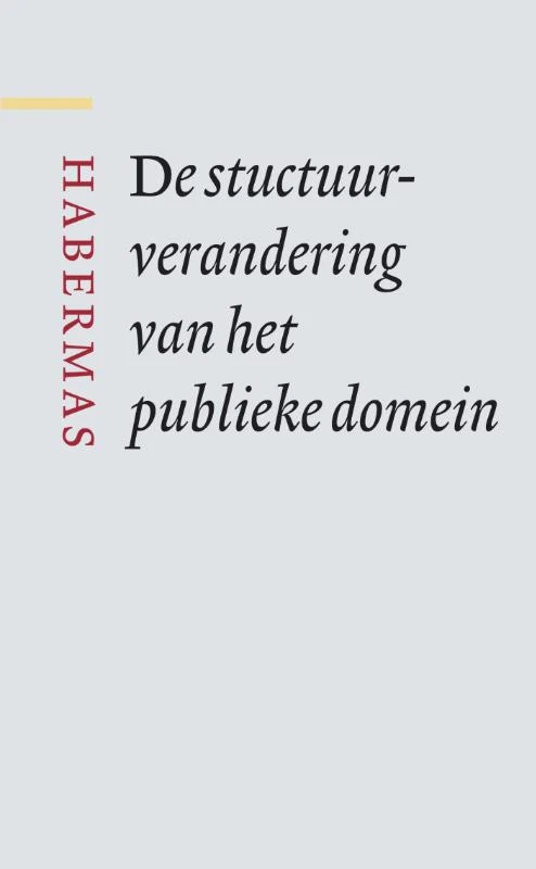 De structuurverandering van het publieke domein – boek cover