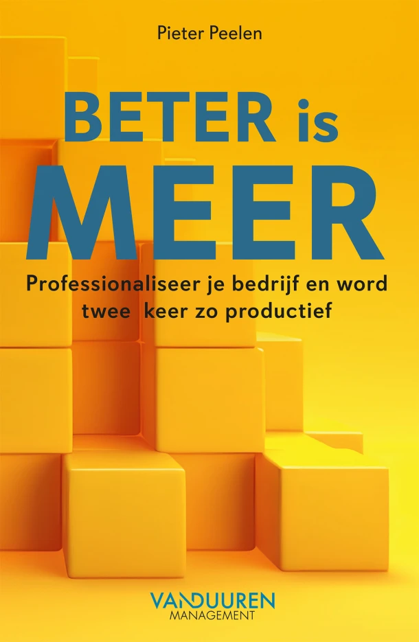Beter is meer – Pieter Peelen – boek cover