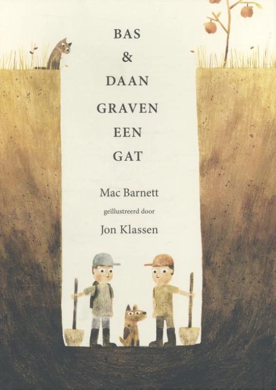 Bas en Daan graven een gat – Mac Barnett – boek cover