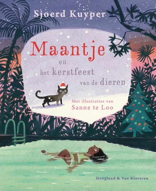 Maantje en het kerstfeest der dieren – Sjoerd Kuyper – boek cover