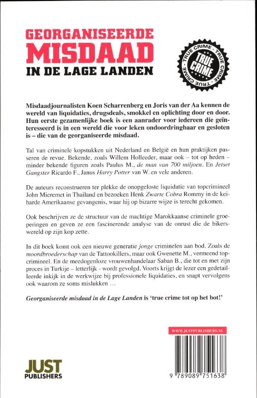 Georganiseerde misdaad in de lage landen – Koen Scharrenberg – boek cover