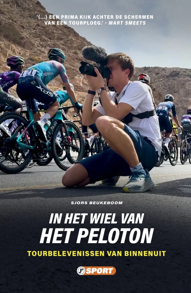 In het wiel van het peloton – Sjors Beukeboom – boek cover