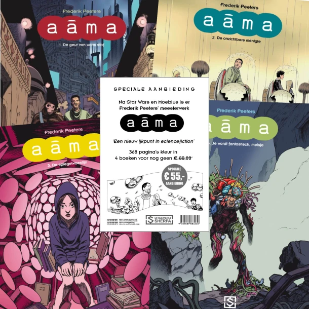SET AANBIEDING - Aama 1 t/m 4 – Frederik Peeters – boek cover