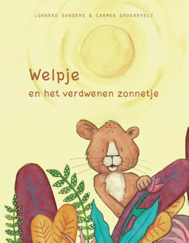 Welpje en het verdwenen zonnetje – Lonneke Sanders – boek cover