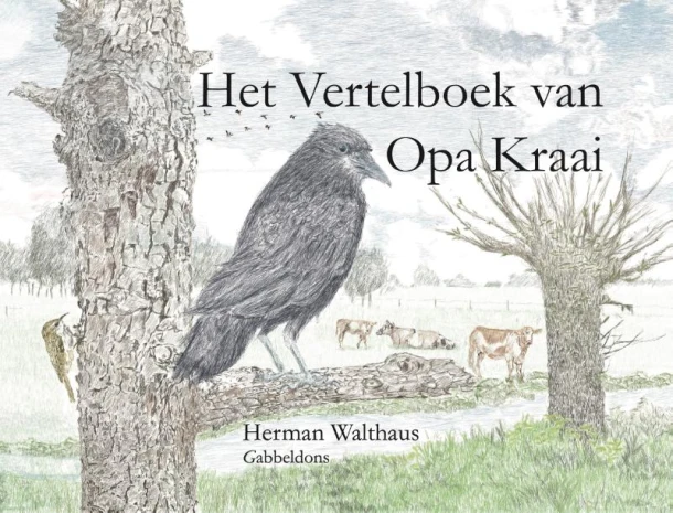 Het Vertelboek van Opa Kraai – Herman Walthaus – boek cover