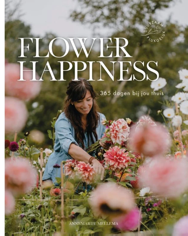 Flower Happiness – Annemarije Mellema – boek cover