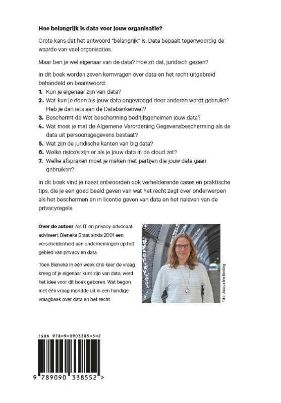 Kun je eigenaar zijn van data? – Bieneke Braat – boek cover