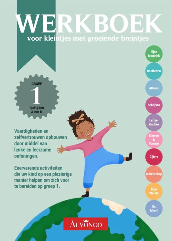 Werboek voor kleintjes met groeiende breintjes 1