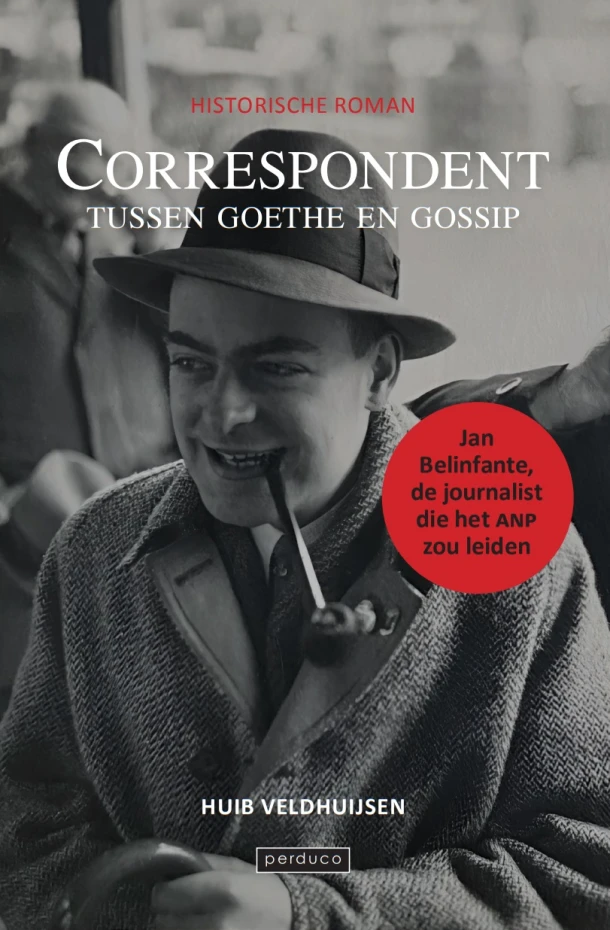 Correspondent tussen Goethe en gossip – Huib Veldhuijsen – boek cover