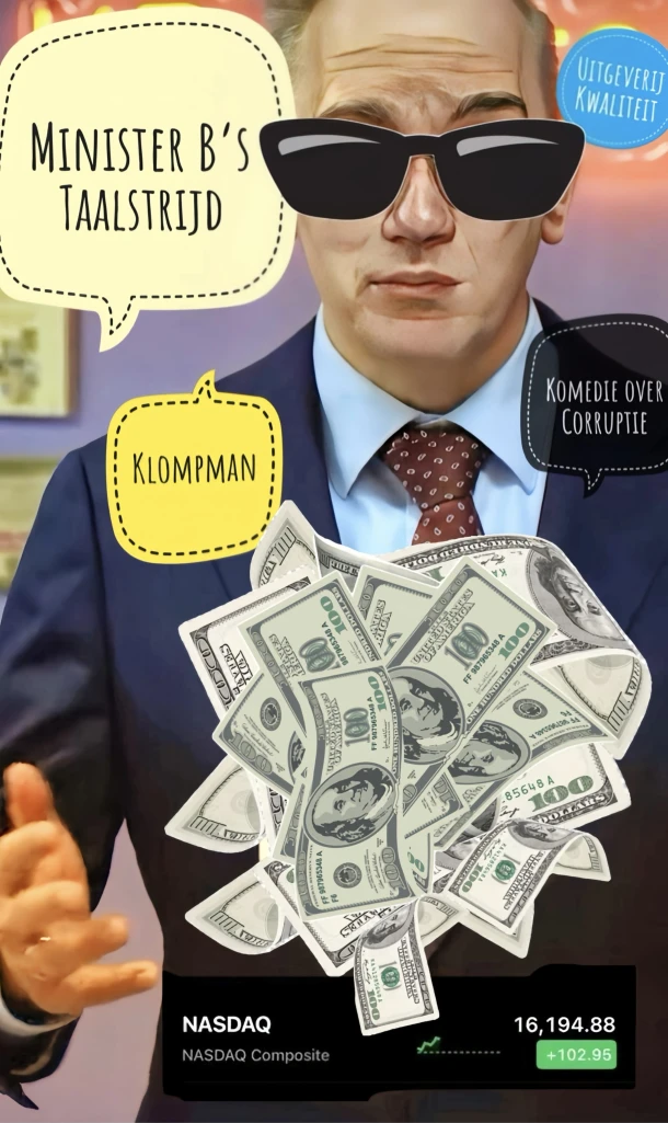 MINISTER B¿s TAALSTRIJD – Doris Klompman – boek cover