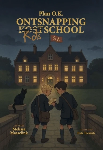 Plan O.K. ontsnapping kotsschool – Melissa Masselink – boek cover